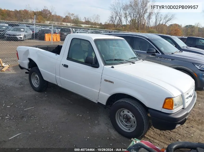 2002 Ford Ranger Xl/Xlt VIN: 1FTYR10D02PB09957 Lot: 40734464