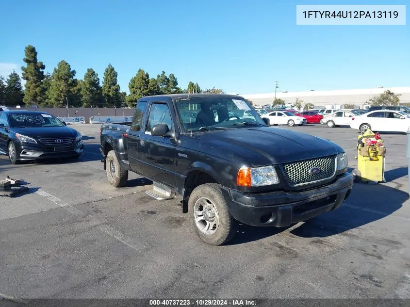 2002 Ford Ranger Edge Plus/Tremor/Xlt Appearance VIN: 1FTYR44U12PA13119 Lot: 40737223