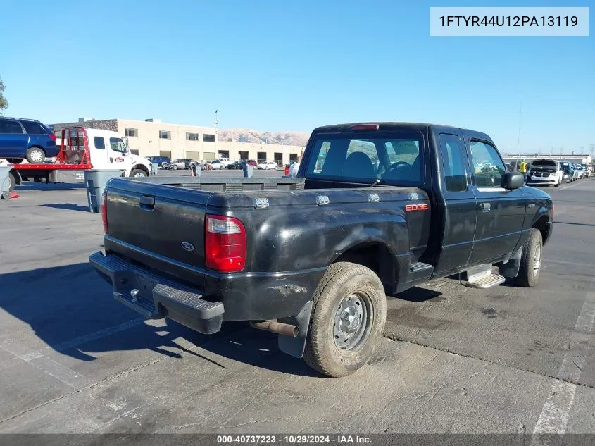 2002 Ford Ranger Edge Plus/Tremor/Xlt Appearance VIN: 1FTYR44U12PA13119 Lot: 40737223