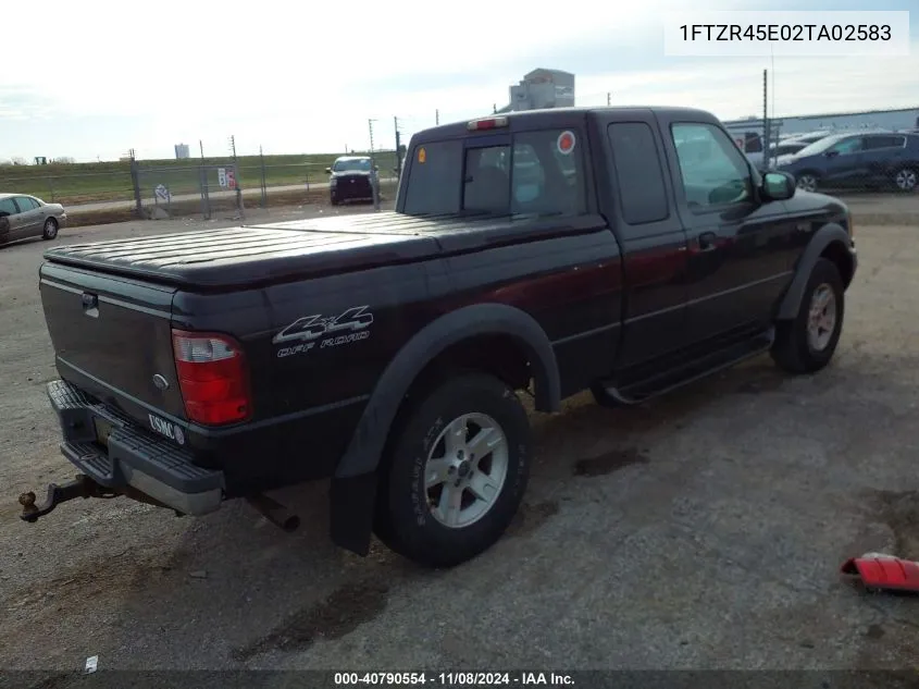 2002 Ford Ranger Edge/Xlt VIN: 1FTZR45E02TA02583 Lot: 40790554