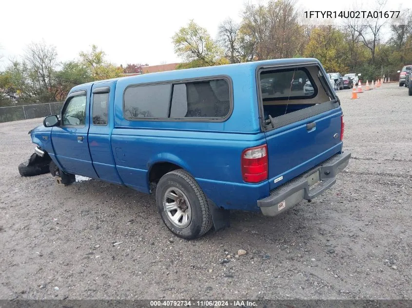 2002 Ford Ranger Edge/Tremor/Xl/Xlt VIN: 1FTYR14U02TA01677 Lot: 40792734