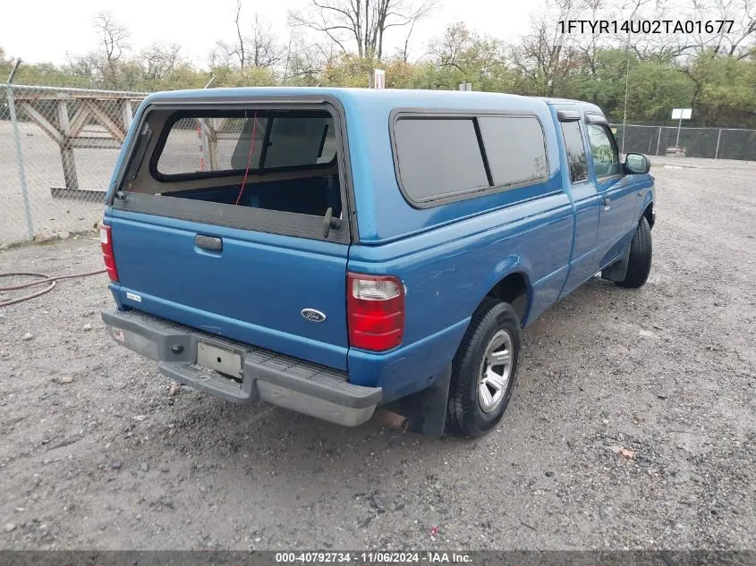 2002 Ford Ranger Edge/Tremor/Xl/Xlt VIN: 1FTYR14U02TA01677 Lot: 40792734