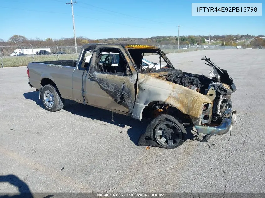 2002 Ford Ranger Xlt VIN: 1FTYR44E92PB13798 Lot: 40797865