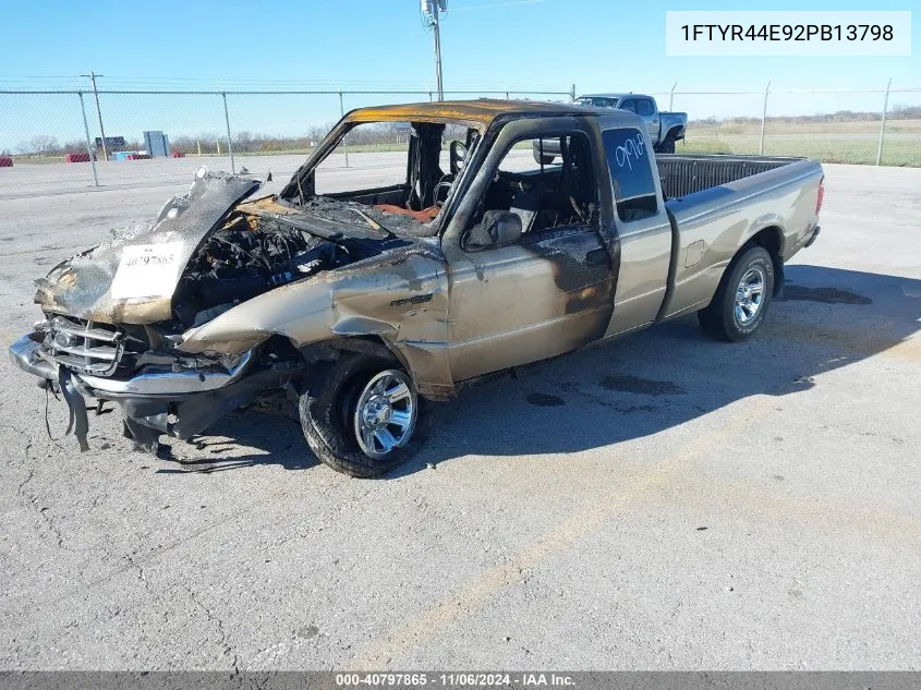 2002 Ford Ranger Xlt VIN: 1FTYR44E92PB13798 Lot: 40797865