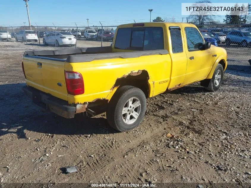 2002 Ford Ranger Super Cab VIN: 1FTZR45E32TA06143 Lot: 40814070