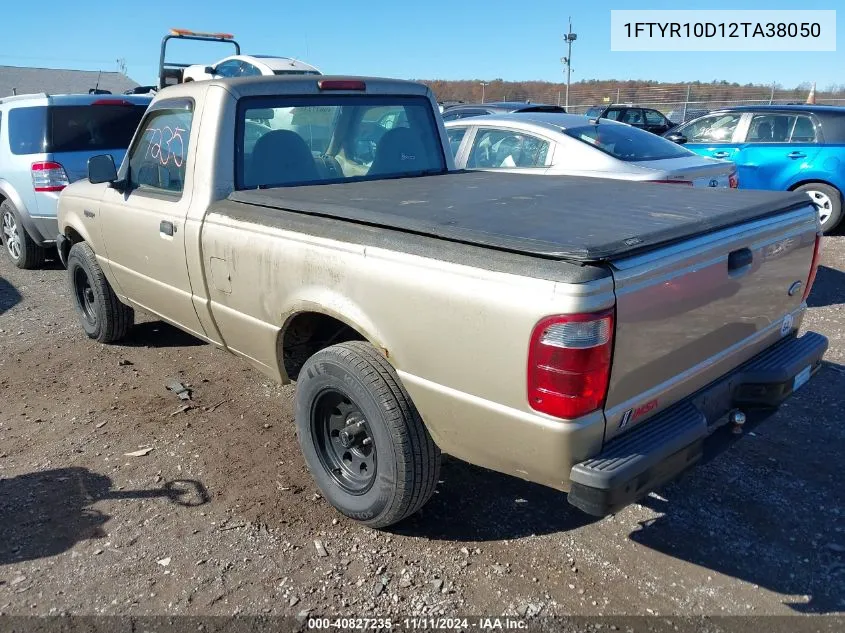 2002 Ford Ranger Xl/Xlt VIN: 1FTYR10D12TA38050 Lot: 40827235