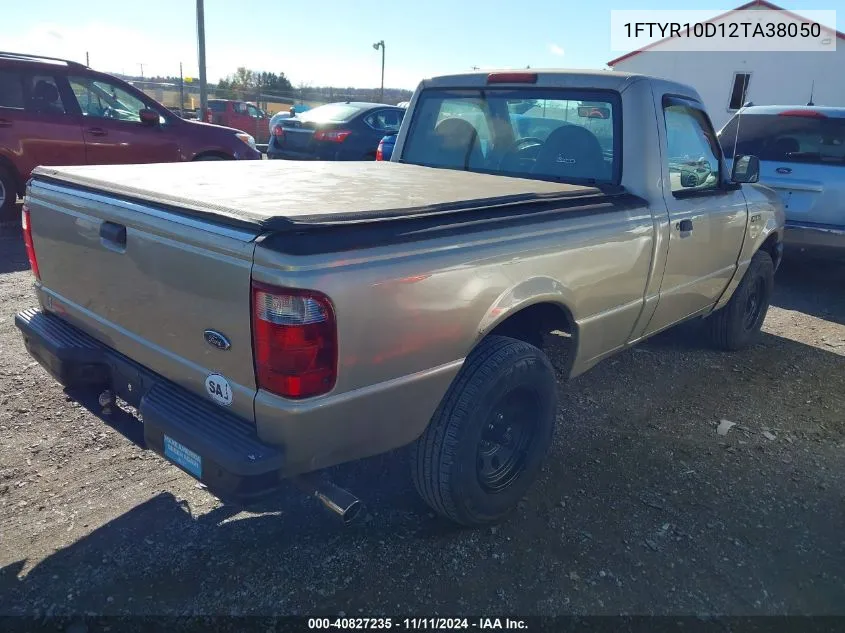 2002 Ford Ranger Xl/Xlt VIN: 1FTYR10D12TA38050 Lot: 40827235