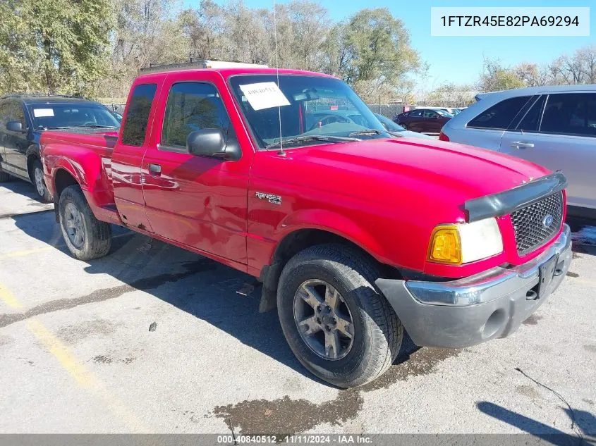 2002 Ford Ranger Edge/Xlt VIN: 1FTZR45E82PA69294 Lot: 40840512