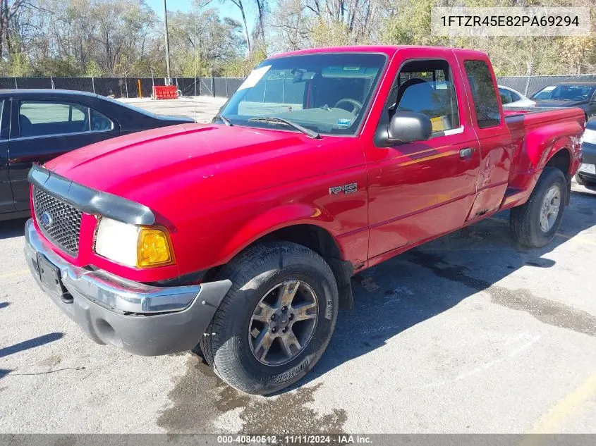 2002 Ford Ranger Edge/Xlt VIN: 1FTZR45E82PA69294 Lot: 40840512