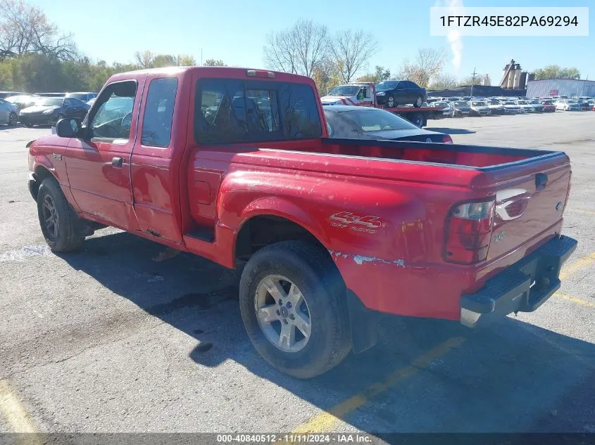 2002 Ford Ranger Edge/Xlt VIN: 1FTZR45E82PA69294 Lot: 40840512