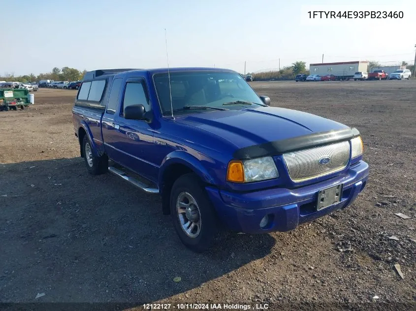 2003 Ford Ranger Super Cab VIN: 1FTYR44E93PB23460 Lot: 12122127