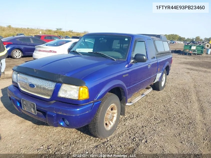 2003 Ford Ranger Super Cab VIN: 1FTYR44E93PB23460 Lot: 12122127