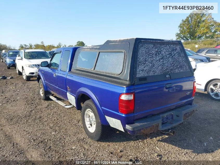 2003 Ford Ranger Super Cab VIN: 1FTYR44E93PB23460 Lot: 12122127