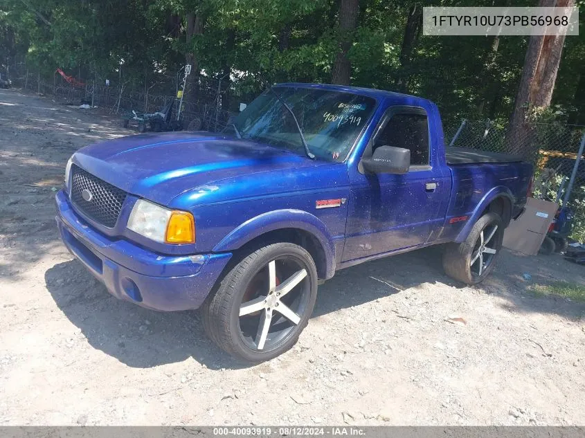 2003 Ford Ranger Edge/Xl/Xlt VIN: 1FTYR10U73PB56968 Lot: 40093919