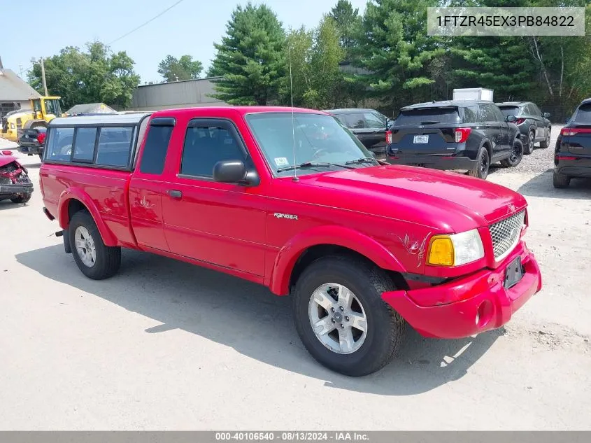 2003 Ford Ranger Edge/Xlt VIN: 1FTZR45EX3PB84822 Lot: 40106540