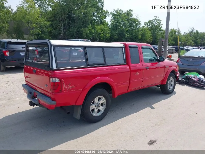 2003 Ford Ranger Edge/Xlt VIN: 1FTZR45EX3PB84822 Lot: 40106540