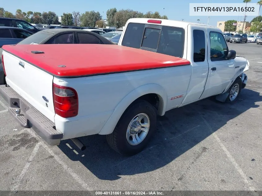 2003 Ford Ranger Edge/Tremor/Xlt VIN: 1FTYR44V13PA16502 Lot: 40131861