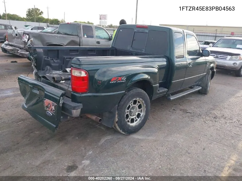 2003 Ford Ranger Edge/Xlt VIN: 1FTZR45E83PB04563 Lot: 40202260