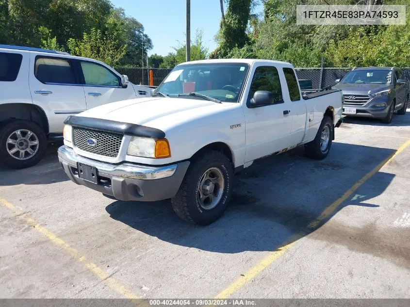 2003 Ford Ranger Edge/Xlt VIN: 1FTZR45E83PA74593 Lot: 40244054