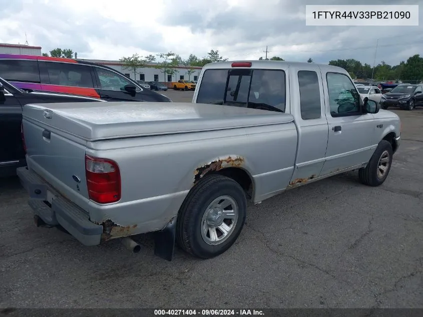 2003 Ford Ranger Edge/Tremor/Xlt VIN: 1FTYR44V33PB21090 Lot: 40271404