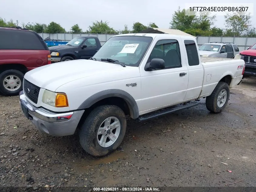 2003 Ford Ranger Edge/Xlt VIN: 1FTZR45E03PB86207 Lot: 40295281