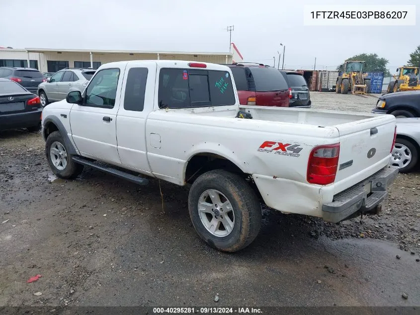 2003 Ford Ranger Edge/Xlt VIN: 1FTZR45E03PB86207 Lot: 40295281