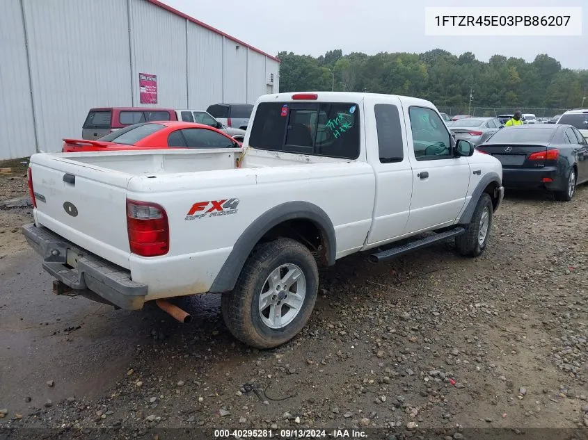 2003 Ford Ranger Edge/Xlt VIN: 1FTZR45E03PB86207 Lot: 40295281