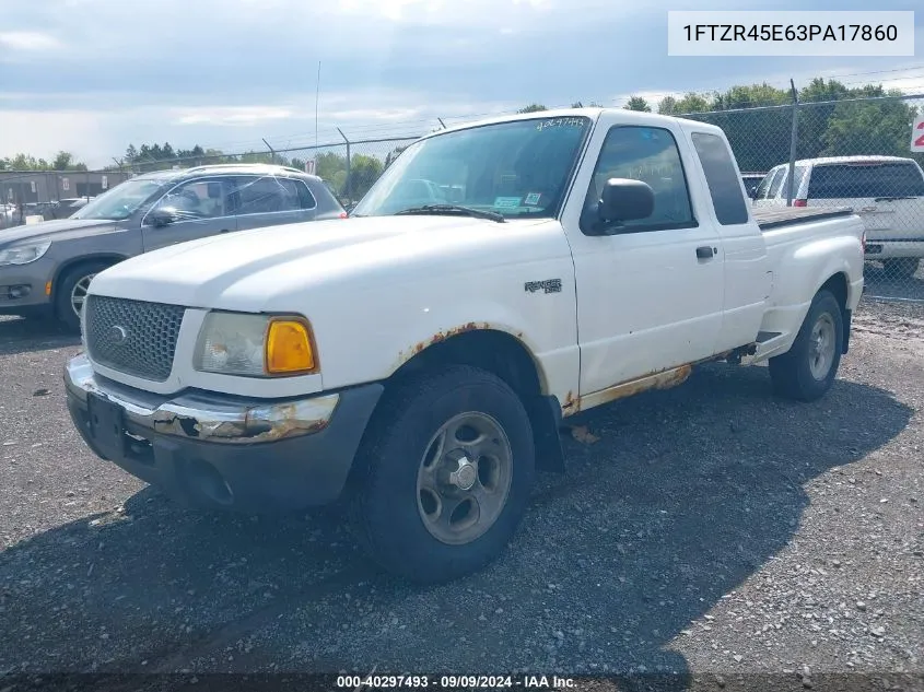 2003 Ford Ranger Edge/Xlt VIN: 1FTZR45E63PA17860 Lot: 40297493