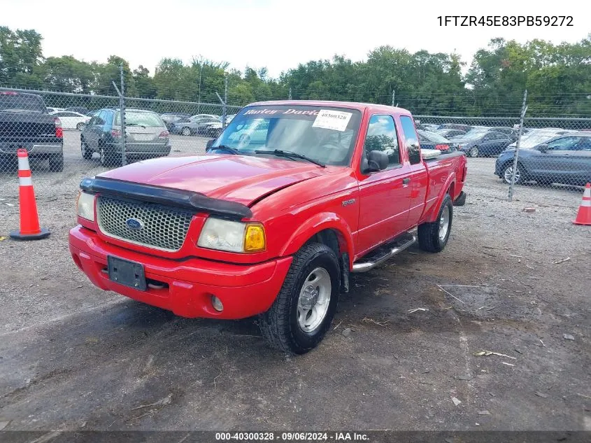 2003 Ford Ranger Edge/Xlt VIN: 1FTZR45E83PB59272 Lot: 40300328