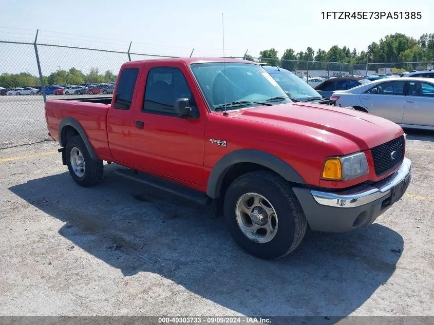 2003 Ford Ranger Edge/Xlt VIN: 1FTZR45E73PA51385 Lot: 40303733