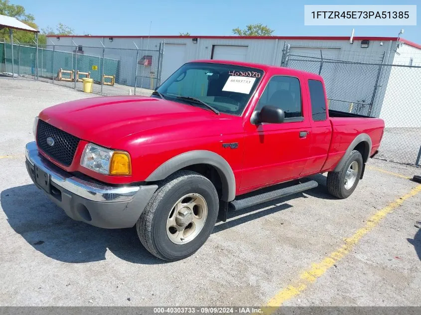 2003 Ford Ranger Edge/Xlt VIN: 1FTZR45E73PA51385 Lot: 40303733