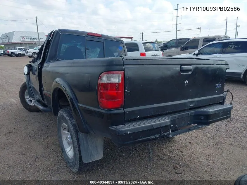 1FTYR10U93PB02586 2003 Ford Ranger