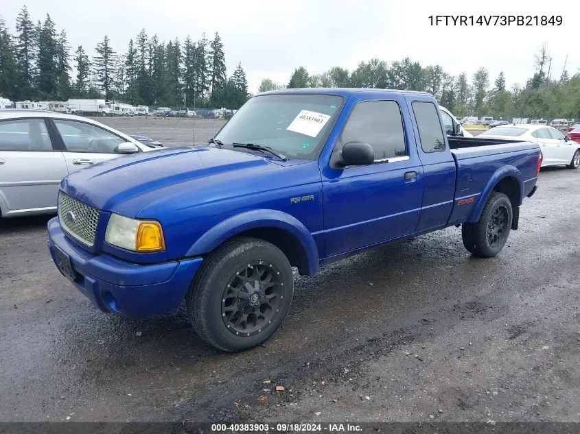 2003 Ford Ranger Edge/Tremor/Xl/Xlt VIN: 1FTYR14V73PB21849 Lot: 40383903