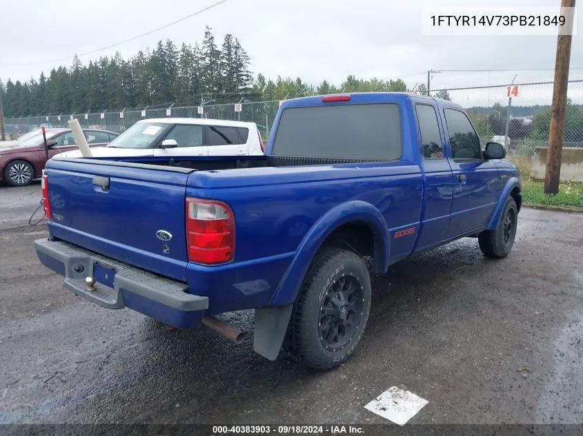 2003 Ford Ranger Edge/Tremor/Xl/Xlt VIN: 1FTYR14V73PB21849 Lot: 40383903