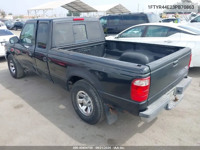 2003 Ford Ranger Xlt VIN: 1FTYR44E23PB70863 Lot: 40404750