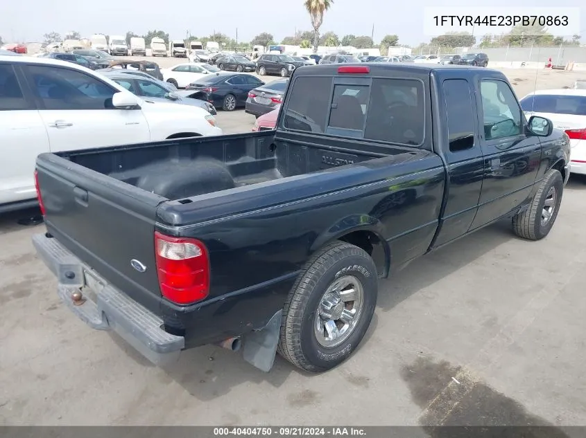 2003 Ford Ranger Xlt VIN: 1FTYR44E23PB70863 Lot: 40404750