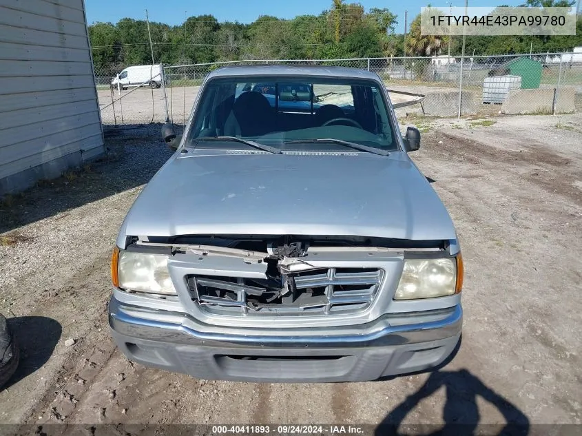 2003 Ford Ranger Super Cab VIN: 1FTYR44E43PA99780 Lot: 40411893