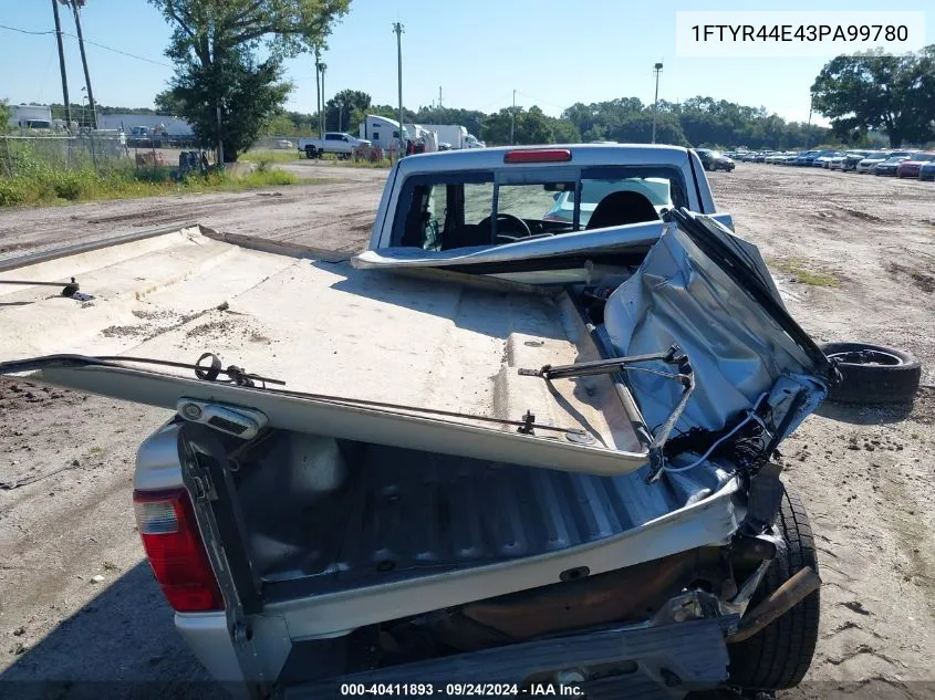 2003 Ford Ranger Super Cab VIN: 1FTYR44E43PA99780 Lot: 40411893