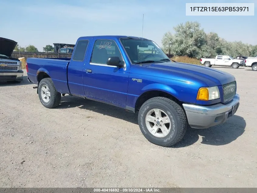 2003 Ford Ranger Xlt VIN: 1FTZR15E63PB53971 Lot: 40416692