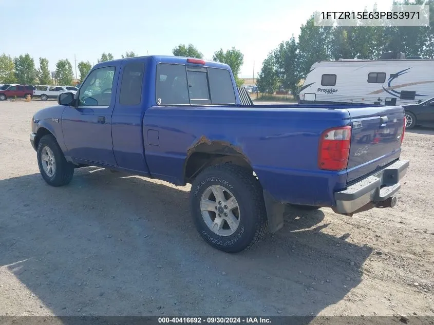 2003 Ford Ranger Xlt VIN: 1FTZR15E63PB53971 Lot: 40416692