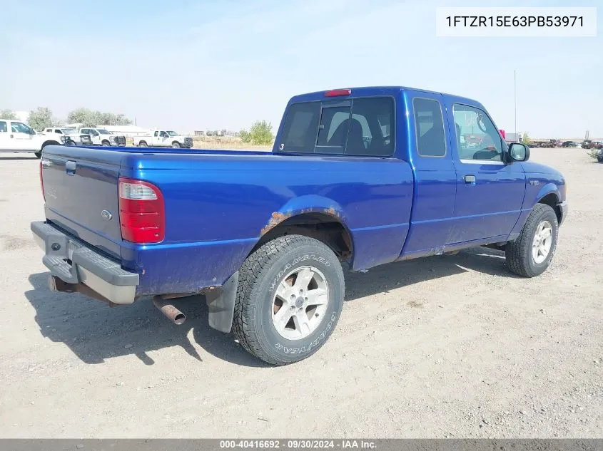 2003 Ford Ranger Xlt VIN: 1FTZR15E63PB53971 Lot: 40416692