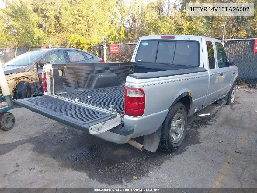 2003 Ford Ranger Edge/Tremor/Xlt VIN: 1FTYR44V13TA26602 Lot: 40418734