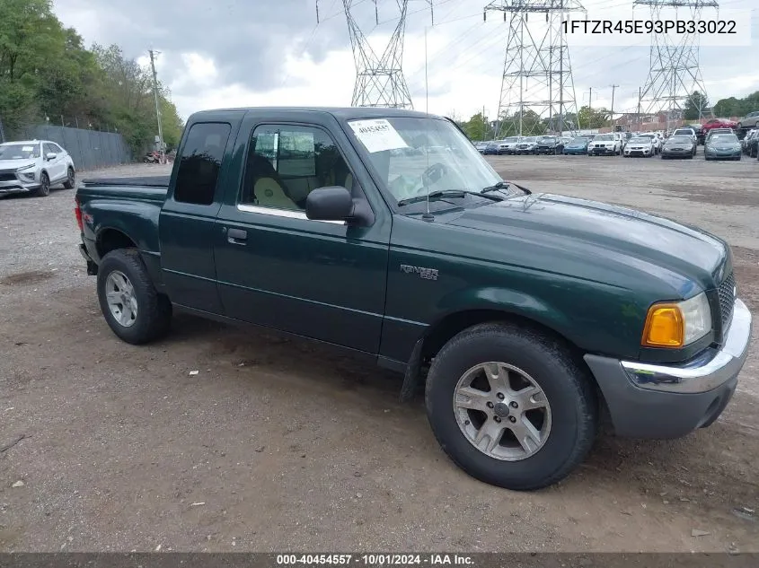 2003 Ford Ranger Edge/Xlt VIN: 1FTZR45E93PB33022 Lot: 40454557