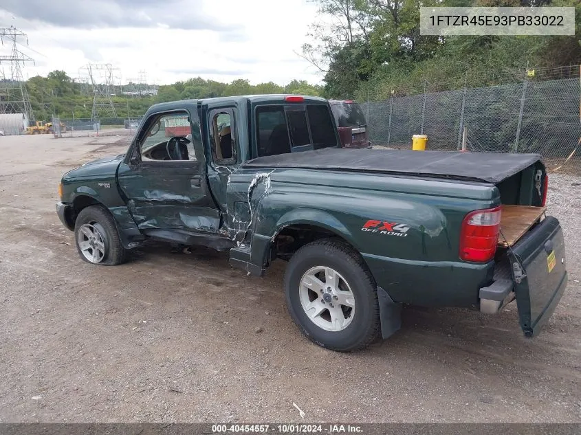 2003 Ford Ranger Edge/Xlt VIN: 1FTZR45E93PB33022 Lot: 40454557