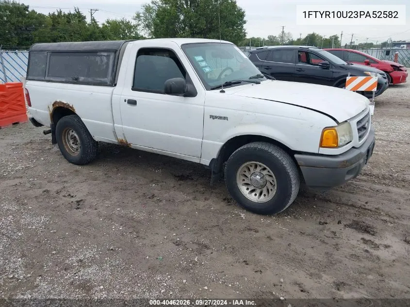 2003 Ford Ranger Edge/Xl/Xlt VIN: 1FTYR10U23PA52582 Lot: 40462026