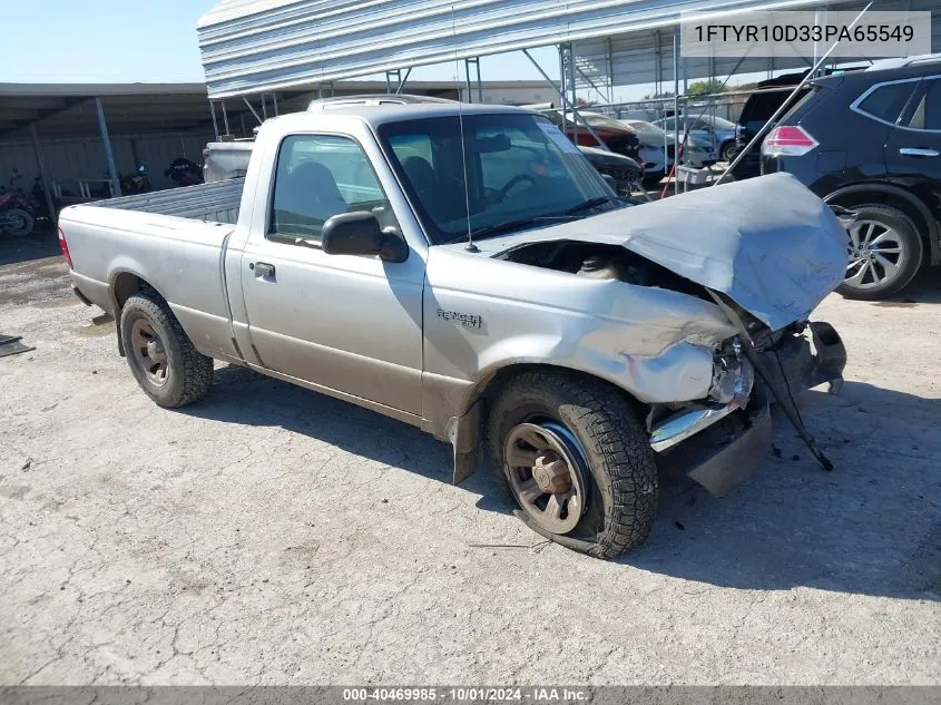 2003 Ford Ranger VIN: 1FTYR10D33PA65549 Lot: 40469985