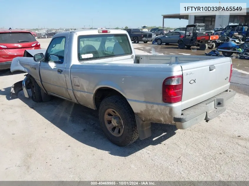 2003 Ford Ranger VIN: 1FTYR10D33PA65549 Lot: 40469985