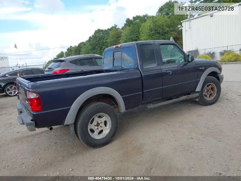 2003 Ford Ranger Edge/Xlt VIN: 1FTZR45E03TA20728 Lot: 40479430