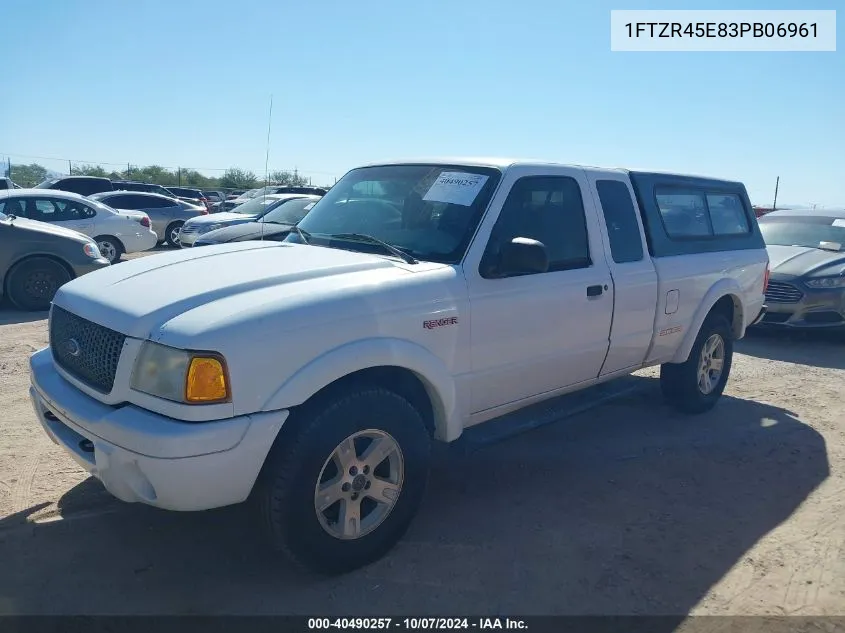 2003 Ford Ranger Edge/Xlt VIN: 1FTZR45E83PB06961 Lot: 40490257