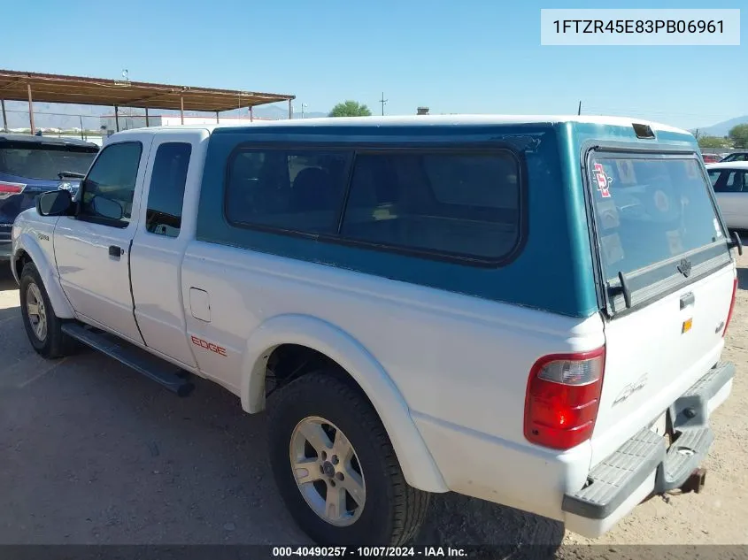 2003 Ford Ranger Edge/Xlt VIN: 1FTZR45E83PB06961 Lot: 40490257